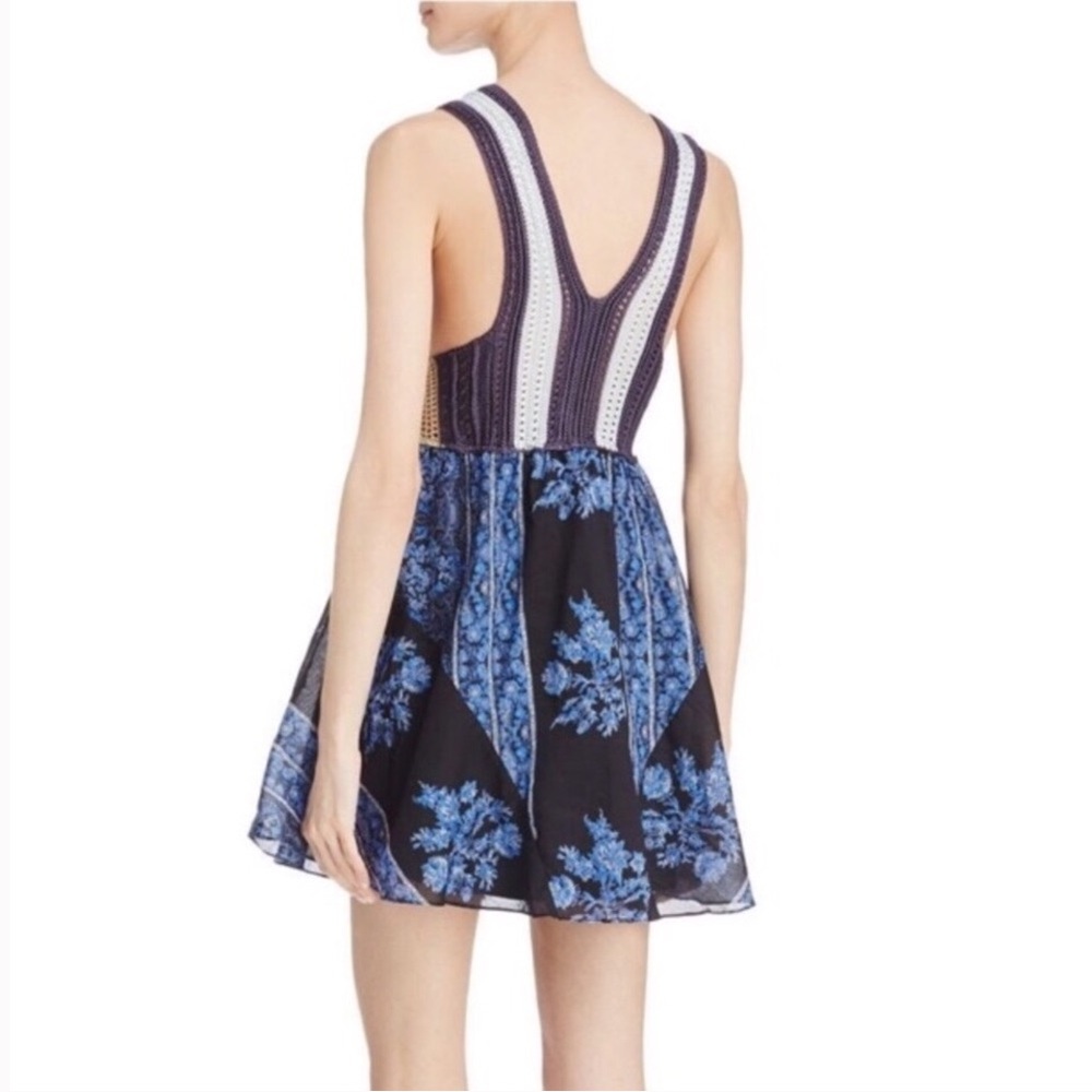 Free People Katie’s Crochet-Bodice Mini Dress, NWT - Picture 2 of 8